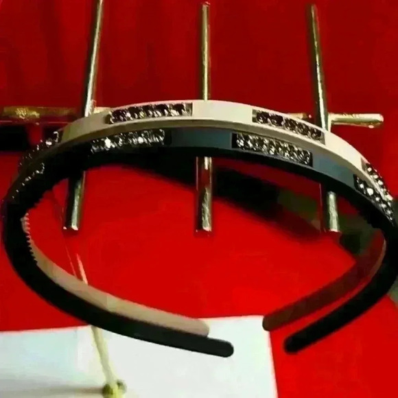 None Accessories - Twin Headbands black and taupe